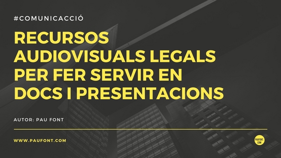 Recursos audiovisuals per a presentacions